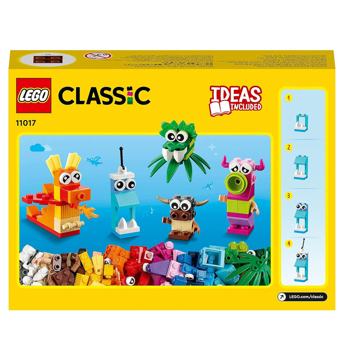 LEGO Classic Creative Monsters 11017 Building Kit with 5 Toys for Kids (140 Pcs),Multicolor