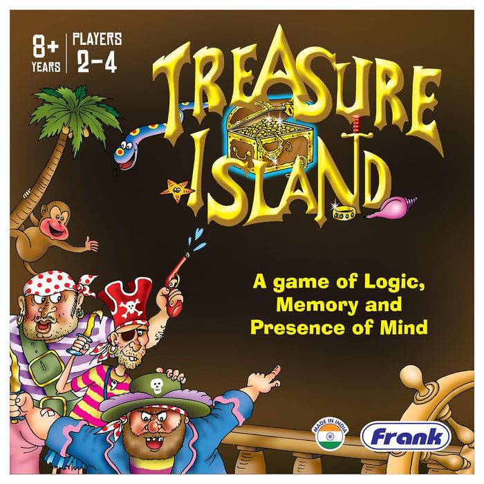 Frank Treasure Island Board Game for Kids Above 8+ Years - Fun & Challenging Brain Booster Games | Unique Gift for Children