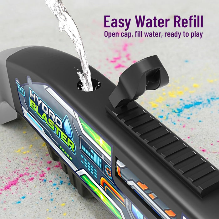Mirana Hydro Blaster - Electronic Water Toy Gun for Kids - Powerful Spray, Easy Refill & Rechargeable Battery - 2 Trigger Modes