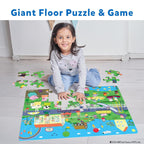 Skillmatics Peppa Pig Floor Puzzle & Game - Piece & Play, Jigsaw & Toddler Puzzles, Educational Toy, Gifts for Girls & Boys Ages 3, 4, 5, 6, 7 (48 Pieces, 3 x 2 feet)