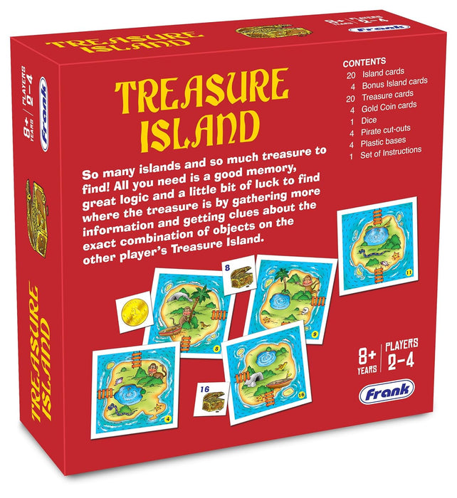 Frank Treasure Island Board Game for Kids Above 8+ Years - Fun & Challenging Brain Booster Games | Unique Gift for Children