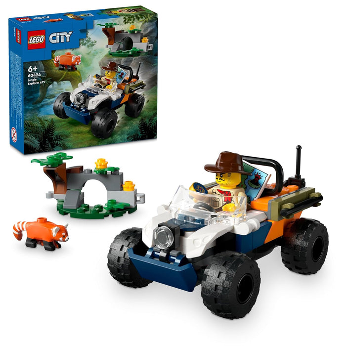 LEGO City Jungle Explorer ATV Red Panda Mission Set 60424 Building Blocks Toys for 6+ Gift for Boys and Girls