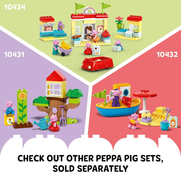 LEGO DUPLO Peppa Pig Birthday House Playset 10433 Building Blocks Toys for 2+ Gift for Boys and Girls