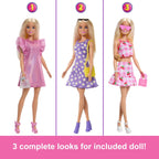 Barbie Dream Closet Toy Playset with Blonde Fashion Doll, Clothes & Accessories, 3-ft-Wide with 25+ Pieces, 3 Complete Looks