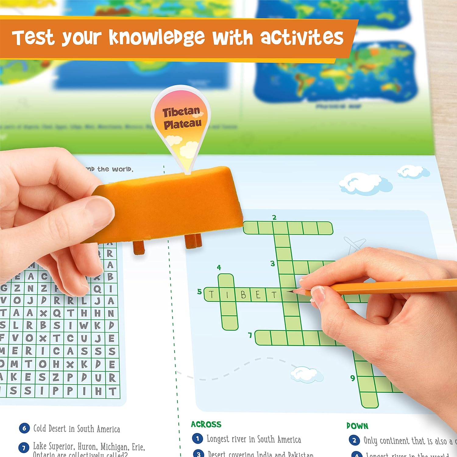 Imagimake Mapology Physical Features of World Map | 3D Puzzle & Construction toys for kids | Birthday Gift For Girls & Boys