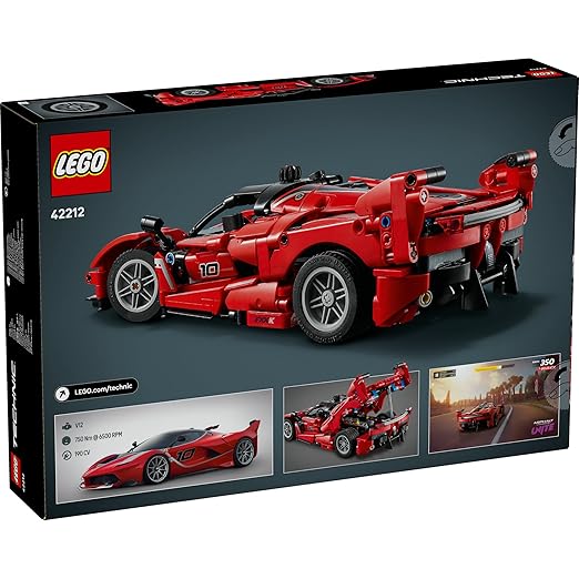 LEGO Technic Ferrari FXX K Model Car Kit STEM Building Toy 42212 Building Blocks Toys for 10+ Gift for Boys and Girls