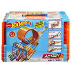 Hot Wheels City race crate GKT87 with 3 Stunts in 1 Set Portable Storage Ages 6 to 10