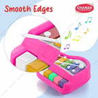 Chanak Musical Xylophone Plastic Piano Toy for Kids, Musical Piano Xylophone for Kids, Non-Toxic Suitable for Children Above 3 Years, BIS Approved (Pian Pink)