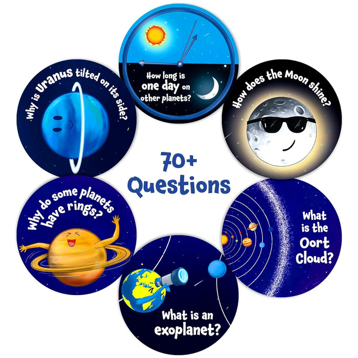 Skillmatics Flash Cards - Science Snippets Space, Learning Resources & Educational Toys for Boys & Girls, Gifts for Ages 7, 8, 9 & Up, 70+ Cards