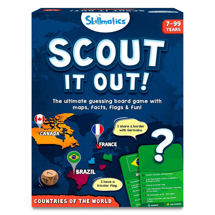 Skillmatics Board Game - Scout It Out, Guessing & Trivia Game for Families, Educational Toys, Card Games for Kids, Teens and Adults, Gifts for Boys and Girls Ages 7, 8, 9 and Up