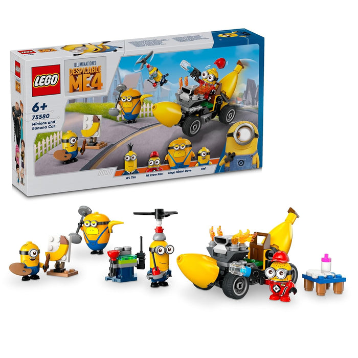 LEGO Despicable Me 4 Minions and Banana Car Toy 75580 Building Blocks Toys for 6+ Gift for Boys and Girls