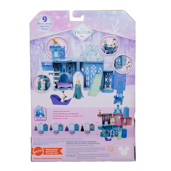 Disney Frozen Disney Princess Toys, Storytime Stackers Elsa Ice Palace, Stackable Castle Doll House with Small Doll & 8 Pieces, Inspired by The Movies