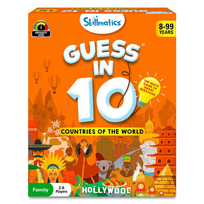 Skillmatics Card Game - Guess in 10 Countries of The World, Perfect for Boys, Girls, Kids, and Families Who Love Educational Toys, Travel Friendly, Gifts for Ages 8, 9, 10 & Up