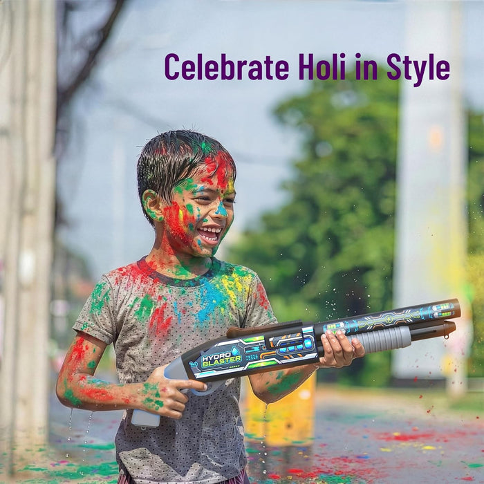 Mirana Hydro Blaster - Electronic Water Toy Gun for Kids - Powerful Spray, Easy Refill & Rechargeable Battery - 2 Trigger Modes