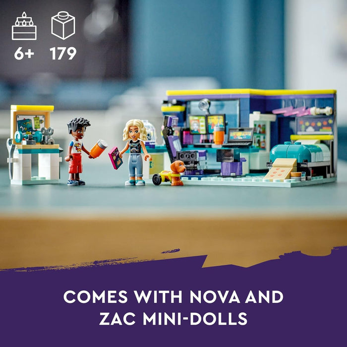 LEGO Friends Nova's Room 41755 Building Toy Set (179 Pieces), Multi Color