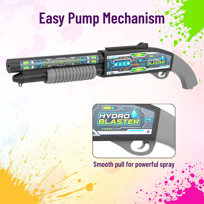 Mirana Hydro Blaster - Electronic Water Toy Gun for Kids - Powerful Spray, Easy Refill & Rechargeable Battery - 2 Trigger Modes