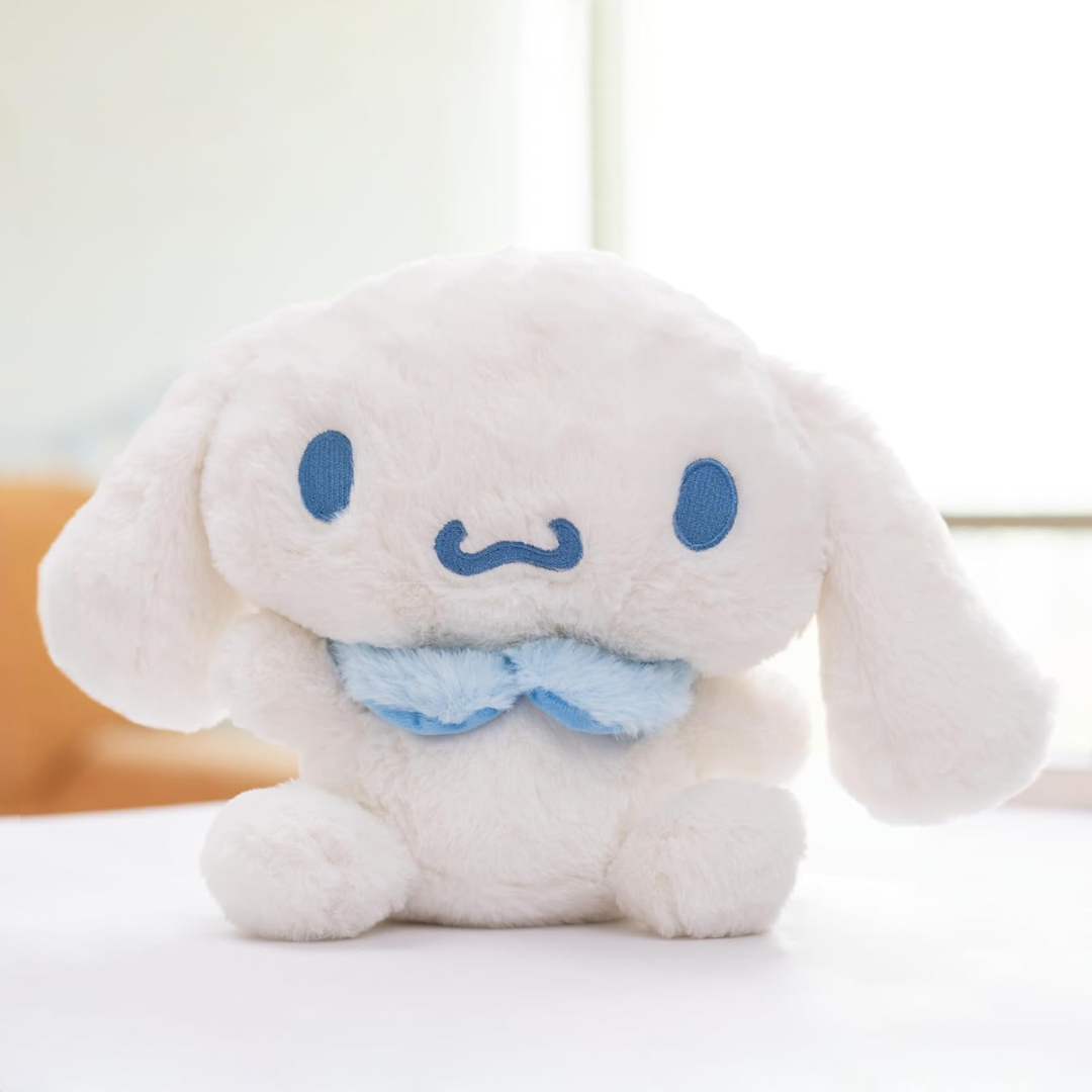 Mirada Sanrio Cinnamoroll Soft Plush Toy – 28cm | Official Licensed Cute White Stuffed Animal for Kids & Girls | Super Soft Cuddly Character Doll | Ideal Gift for Birthday, Valentine & Room Décor