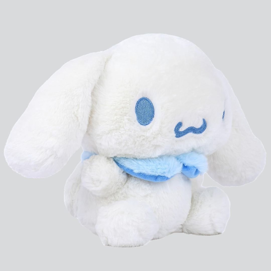 Mirada Sanrio Cinnamoroll Soft Plush Toy – 28cm | Official Licensed Cute White Stuffed Animal for Kids & Girls | Super Soft Cuddly Character Doll | Ideal Gift for Birthday, Valentine & Room Décor