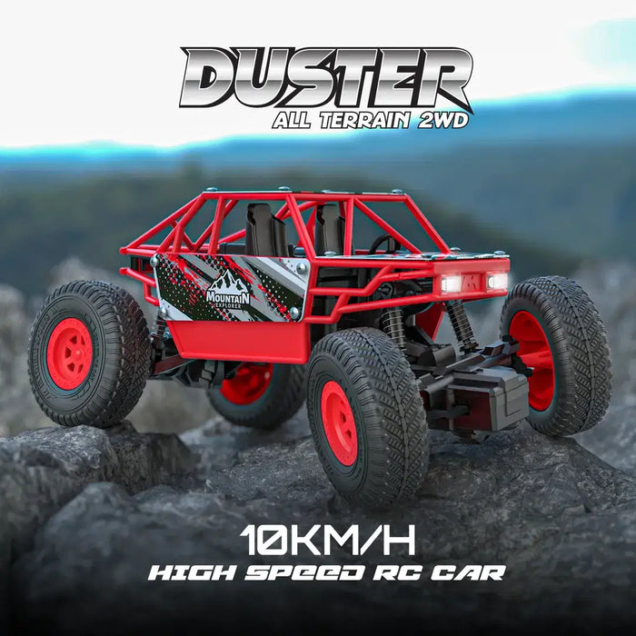 Duster 2x2 All Wheel Drive Remote Control Monster Truck - 50m+ Remote Control Range, 2000 mAh Rechargeable Battery, Luminous Headlights ( Remote Car )