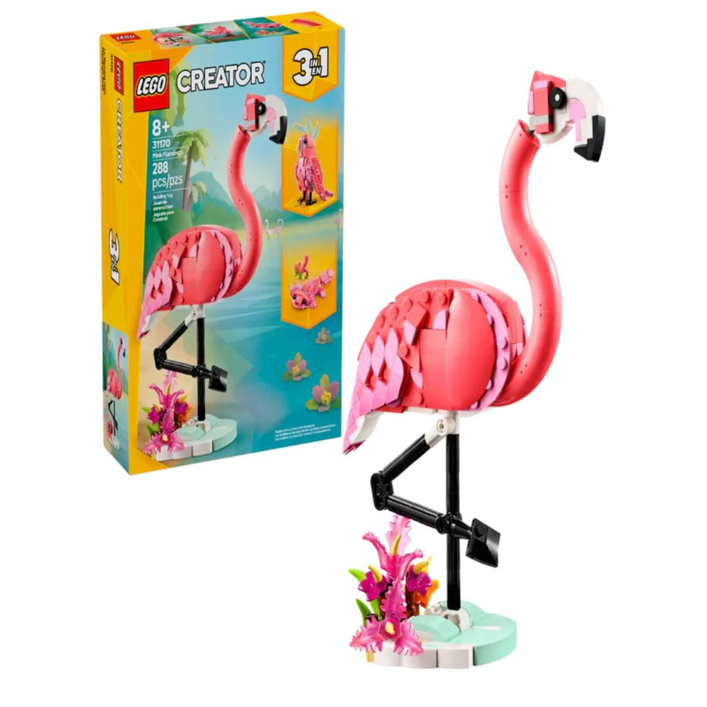 Lego 31170 Creator 3 In 1 Wild Animals: Pink Flamingo (288 Pieces)