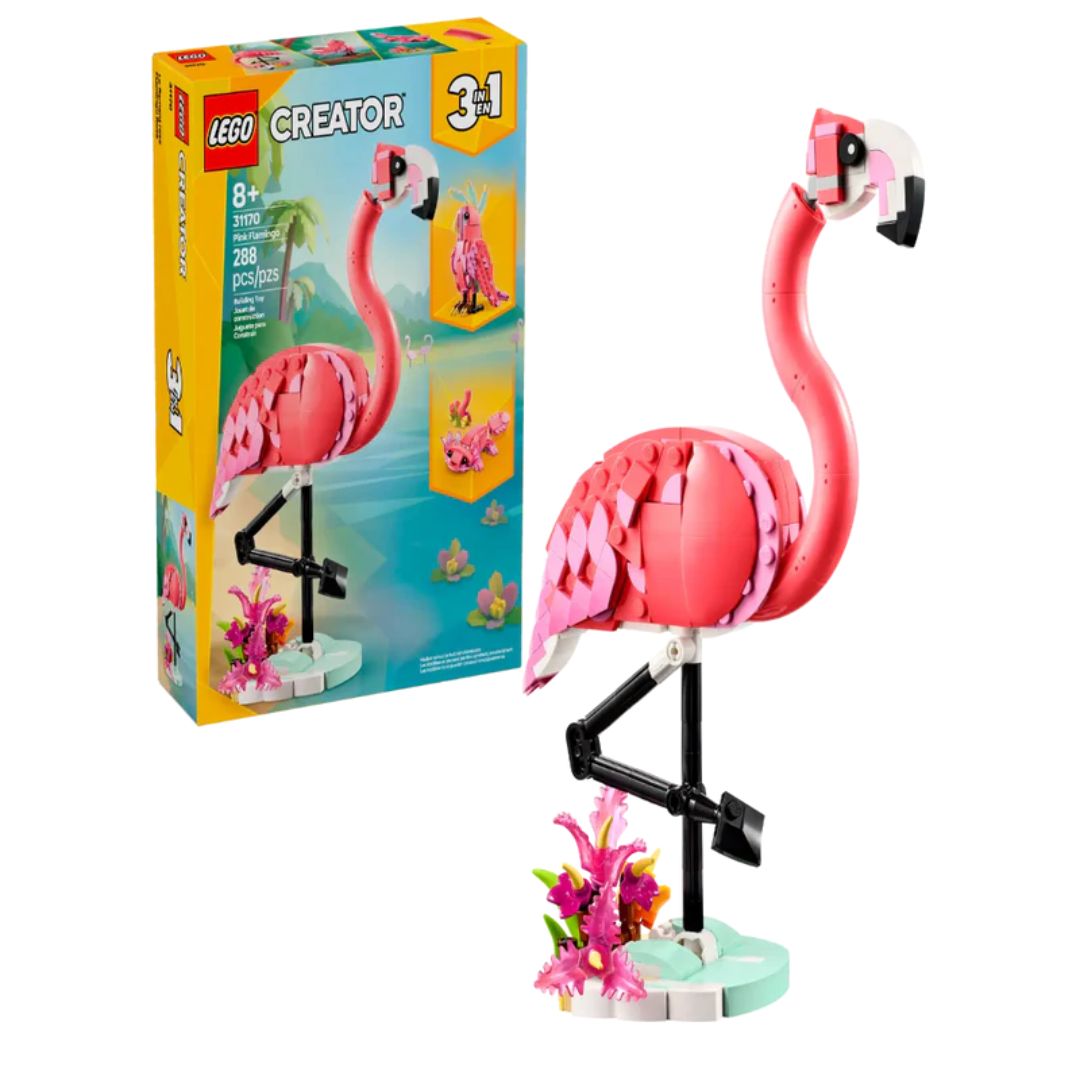 Lego 31170 Creator 3 In 1 Wild Animals: Pink Flamingo (288 Pieces)