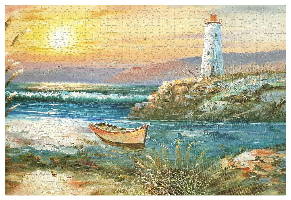 Frank The Lighthouse Jigsaw Puzzle (1000 Pieces) for Adults and Kid Above 15+ Years-Realistic Illustrations -Fun & Challenging Brain Booster Games - for Focus and Memory