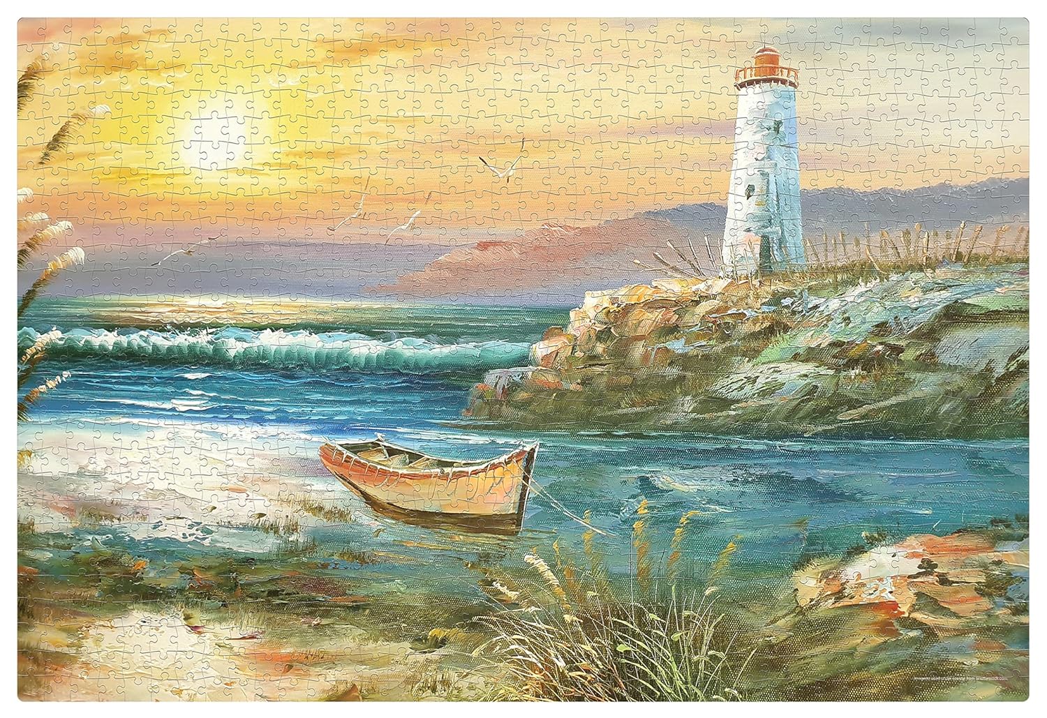 Frank The Lighthouse Jigsaw Puzzle (1000 Pieces) for Adults and Kid Above 15+ Years-Realistic Illustrations -Fun & Challenging Brain Booster Games - for Focus and Memory