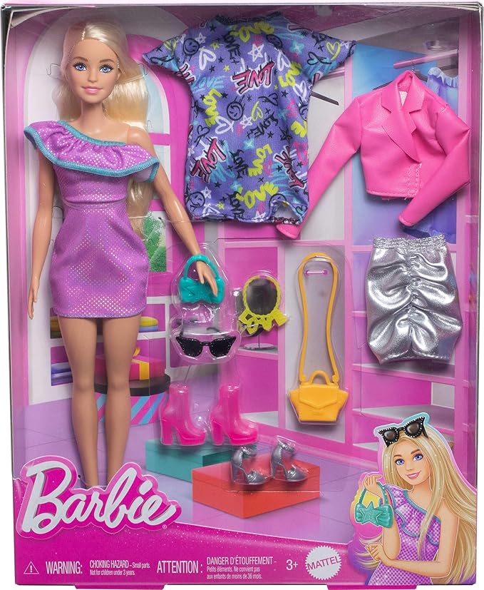 Barbie Dolls & Fashions Party Style Set Pink HYT6