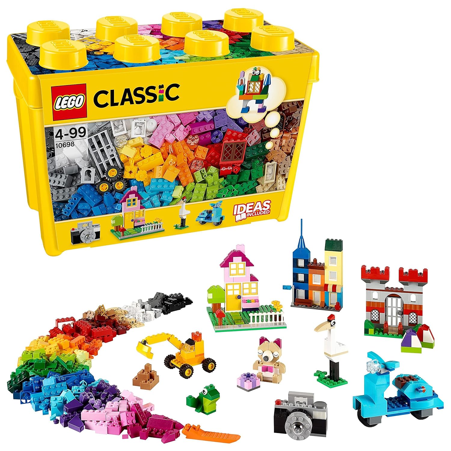 LEGO Large Creative Brick Box,790 Pieces Building Blocks,Multicolor