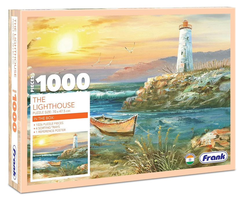 Frank The Lighthouse Jigsaw Puzzle (1000 Pieces) for Adults and Kid Above 15+ Years-Realistic Illustrations -Fun & Challenging Brain Booster Games - for Focus and Memory