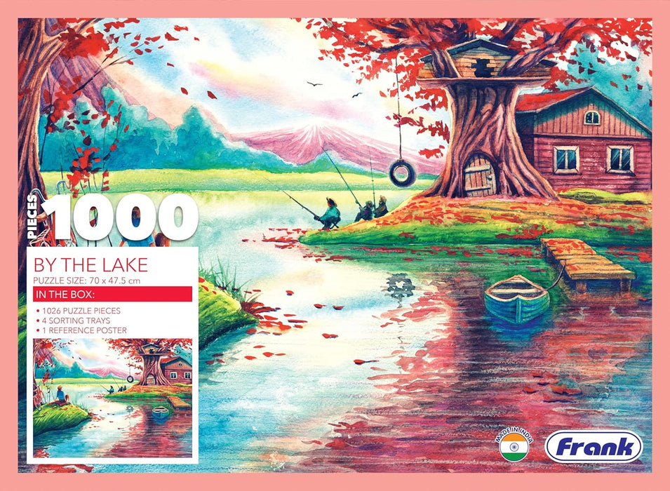 Frank by The Lake Jigsaw Puzzle (1000 Pieces) for Adults and Kid Above 15+ Years- Realistic Illustrations -Fun & Challenging Brain Booster Games - for Focus and Memory