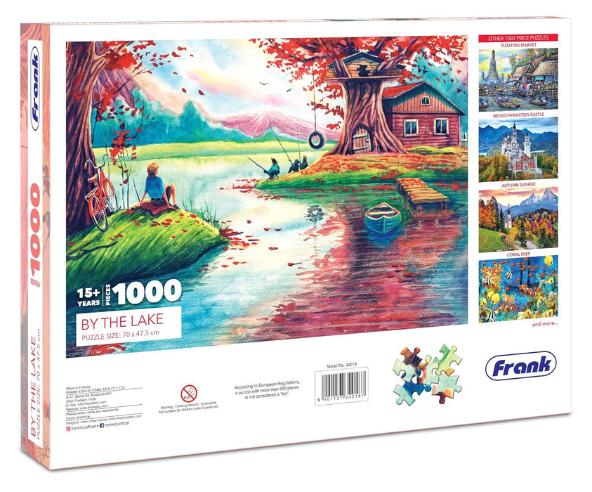 Frank by The Lake Jigsaw Puzzle (1000 Pieces) for Adults and Kid Above 15+ Years- Realistic Illustrations -Fun & Challenging Brain Booster Games - for Focus and Memory