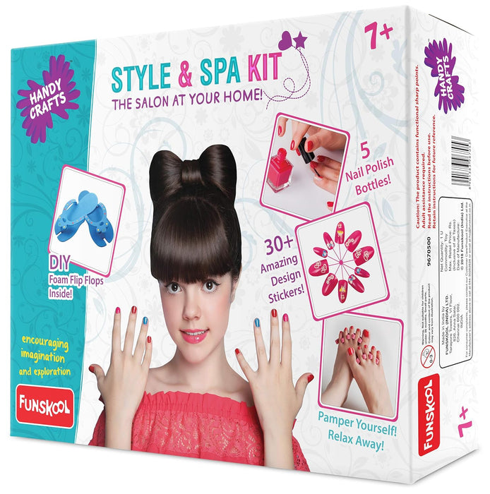 Funskool Style and Spa Kit, Pamper Your Nails, 7 Years +