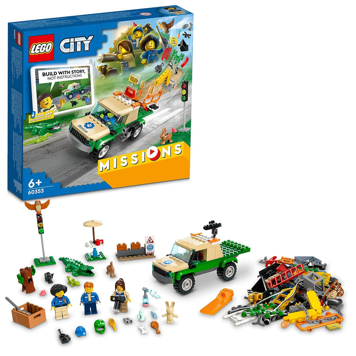 LEGO City Wild Animal Rescue Missions 60353 Building Kit (246 Pcs),Multicolor