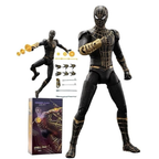 ZD Toys 1/10th Scale 7 inch No Way Home Spider-man Black and Gold Collector Action Figure