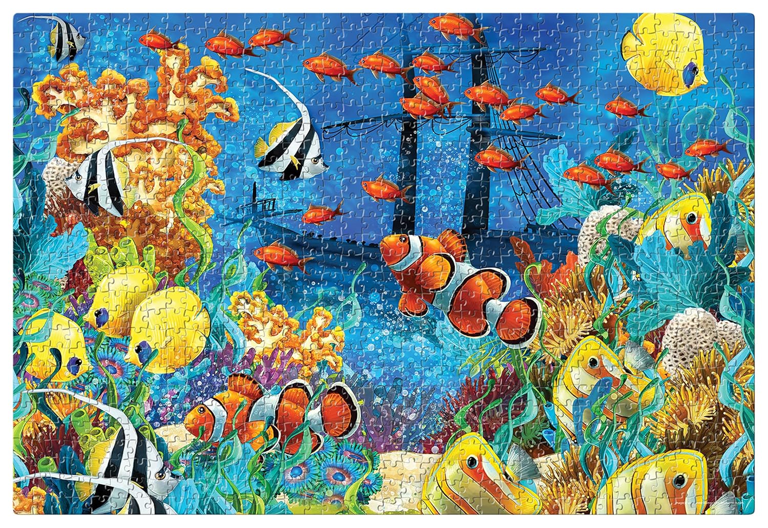 Frank Coral Reef Jigsaw Puzzle (1000 Pieces) for Adults and Kid Above 15+ Years- Realistic Illustrations -Fun & Challenging Brain Booster Games - for Focus and Memory