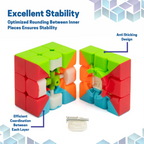 Chanak Cubestar 3x3 Highspeed Stickerless Cube Rubic Puzzle for Kids