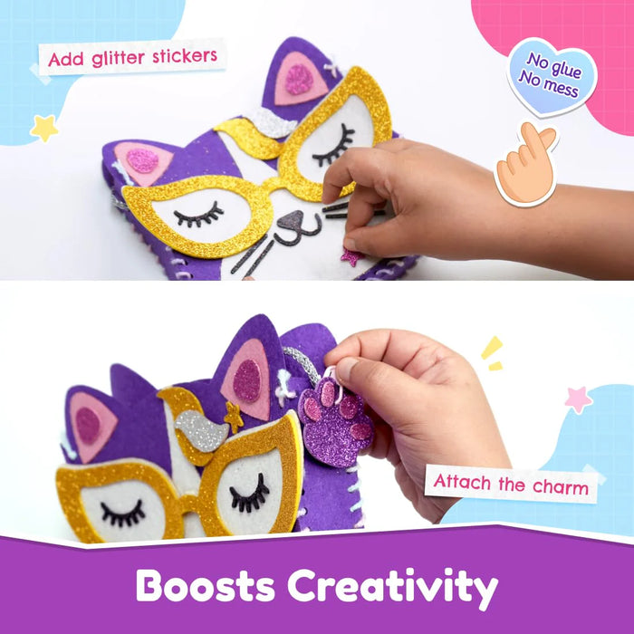 Bloomingo: Kitty Shaped Sling Bag Art & Craft Kit