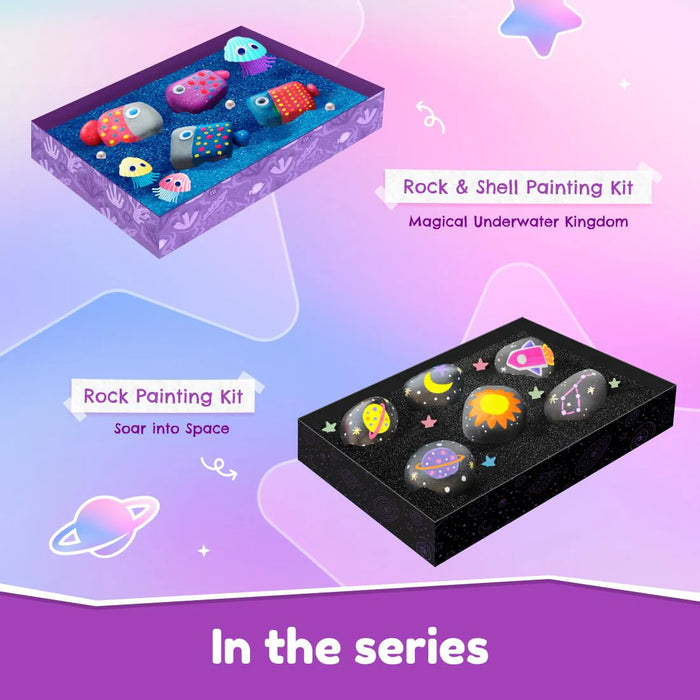 Bloomingo: Rock Painting-Soar Into Space Art & Craft Kit