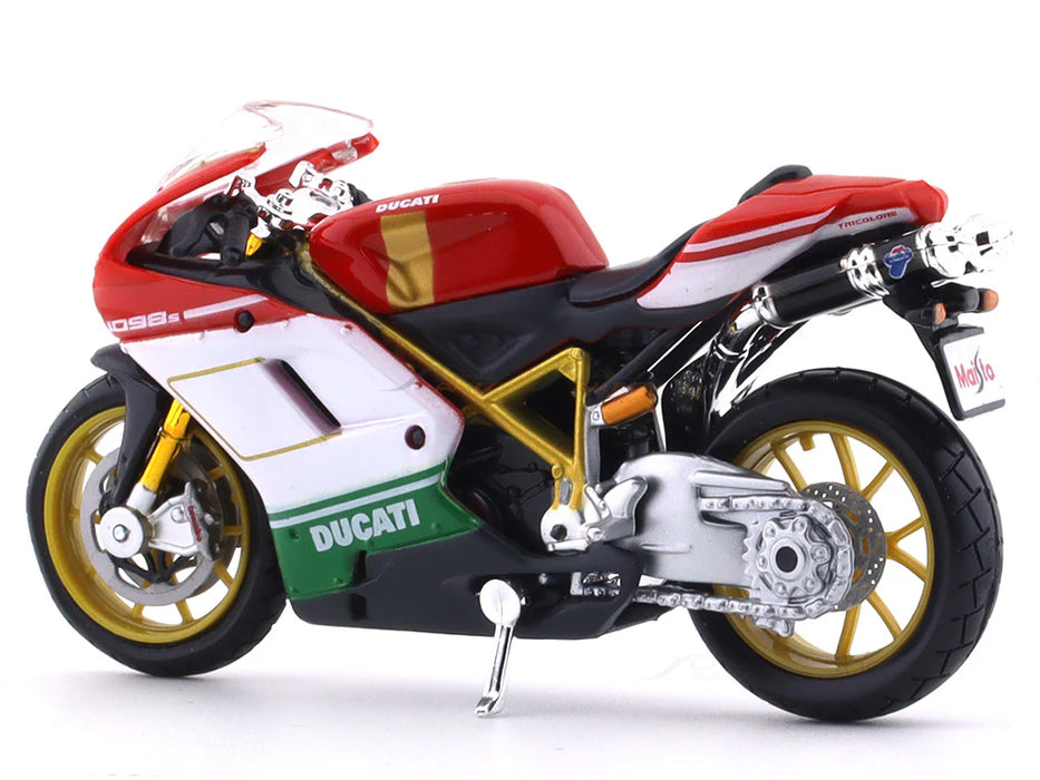 Ducati 1098 S Tricolor 1:18 Maisto Scale Model bike collectible