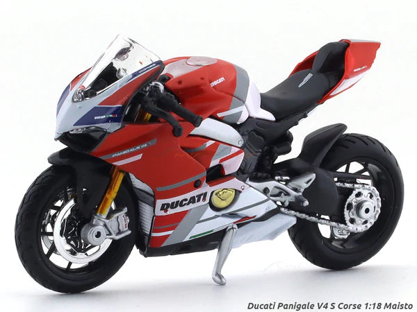 Ducati Panigale V4 S Corse 1:18 Maisto diecast Scale Model bike collectible - licensed