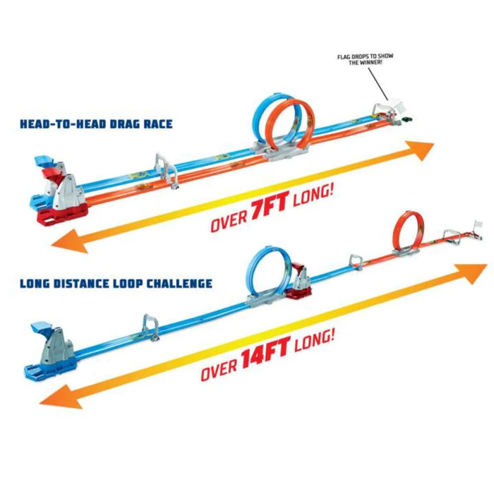 Hot Wheels Double Loop Dash Track Set