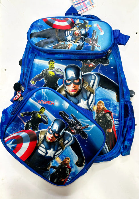 Captain America School Bag Combo1 Inspire Learning
