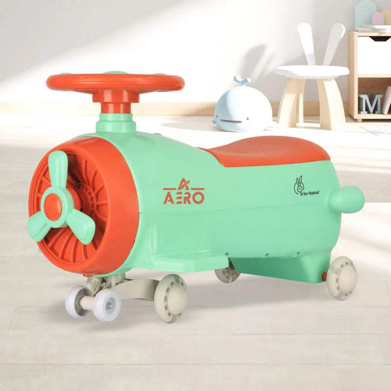R for Rabbit Iya Iya Aero Swing Car for kids 2 in 1 Ride On With ABEC 7 Bearing