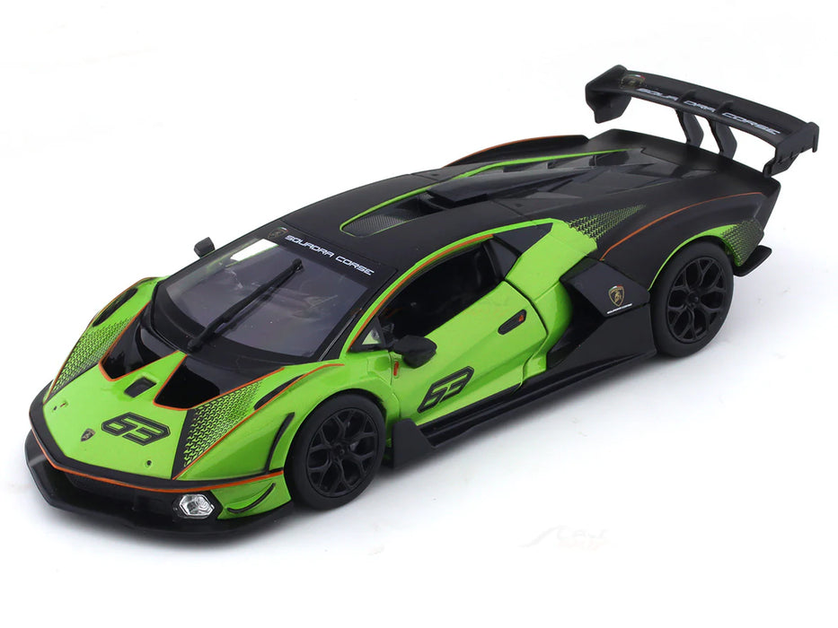 Lamborghini Essenza SCV12 Green 1:24 Bburago licensed diecast Scale Model car