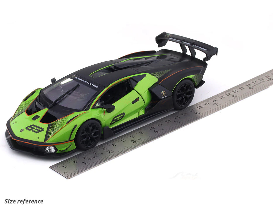 Lamborghini Essenza SCV12 Green 1:24 Bburago licensed diecast Scale Model car