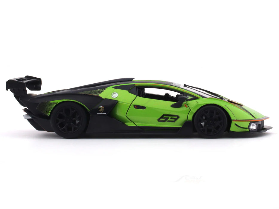 Lamborghini Essenza SCV12 Green 1:24 Bburago licensed diecast Scale Model car