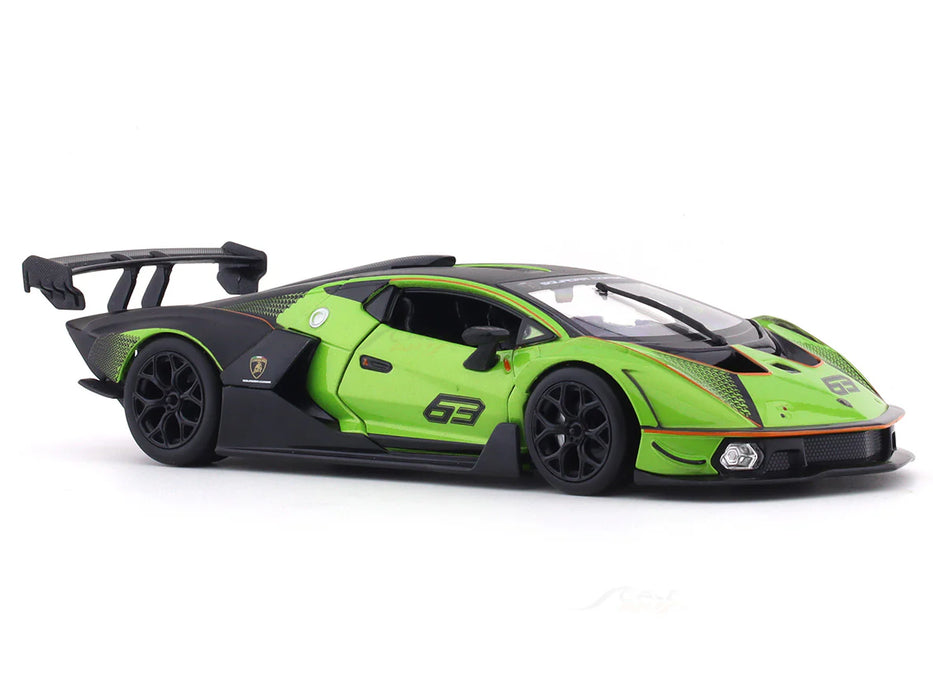 Lamborghini Essenza SCV12 Green 1:24 Bburago licensed diecast Scale Model car