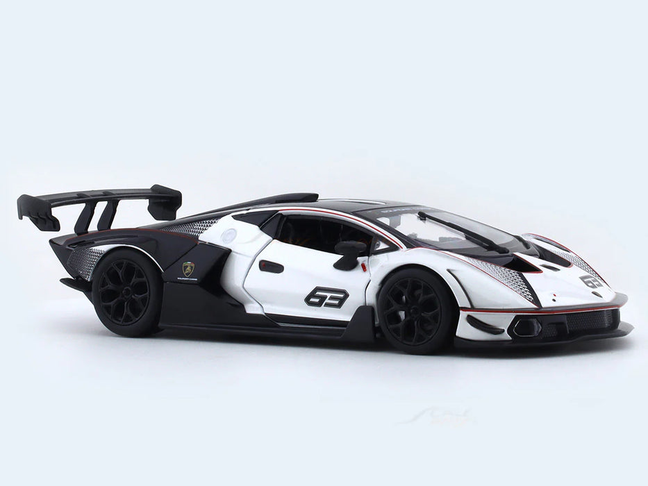 Lamborghini Essenza SCV12 White 1:24 Bburago licensed diecast Scale Model car