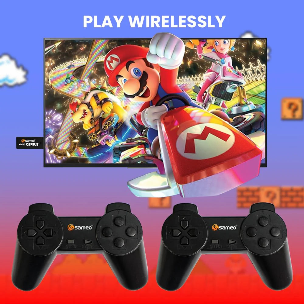 Sameo Micro Genius 8 Bit HDMI Gaming Console for Kids with 800 Built in 1 Classic HD Games Toy Birthday Gift